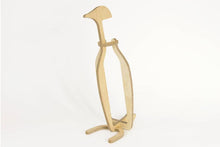 Load image into Gallery viewer, Wine bottle holder - wood wine bottle box penguin