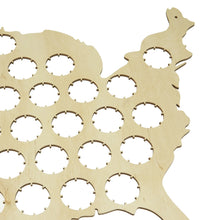 Load image into Gallery viewer, Wall Map Of US, Beer Cap Collecting Board