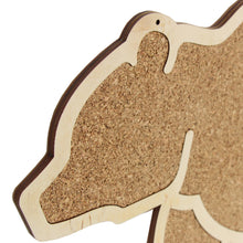 Load image into Gallery viewer, Cork Board Bear, Cork Board On The Wall
