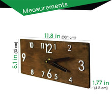 Load image into Gallery viewer, Wall Clock, Wood Rectangular Wall Clock