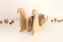 Load image into Gallery viewer, bottle holder - wood candle box sled