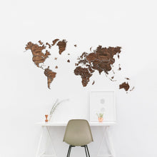 Load image into Gallery viewer, Wooden World Map - Wood Wall World Map Unique
