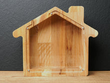 Load image into Gallery viewer, Wooden Piggy Bank House (Engraving)