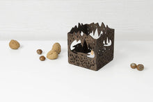 Load image into Gallery viewer, candle bottle holder - wood candle box