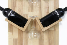 Load image into Gallery viewer, Wine bottle holder - Wooden wine bottle holder