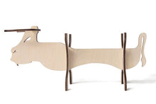 Load image into Gallery viewer, Wine bottle holder - wood wine bottle box bull