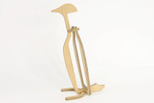 Load image into Gallery viewer, Wine bottle holder - wood wine bottle box penguin