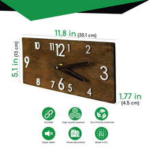 Load image into Gallery viewer, Wall Clock, Wood Rectangular Wall Clock