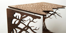 Load image into Gallery viewer, Wooden bird feeder "Transparent" with organic glass