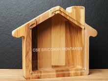 Load image into Gallery viewer, Wooden Piggy Bank House (Engraving)
