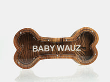 Load image into Gallery viewer, Wooden Piggy Bank Bone (Brown, Engraving)