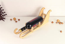 Load image into Gallery viewer, bottle holder - wood candle box sled