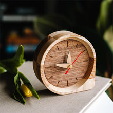Load image into Gallery viewer, Table clock, Wooden Clock