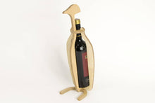 Load image into Gallery viewer, Wine bottle holder - wood wine bottle box penguin