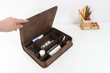 Load image into Gallery viewer, Wooden Box - Medicine Box With Sections