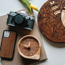 Load image into Gallery viewer, Table clock, Wooden Clock