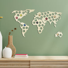 Load image into Gallery viewer, Beer Cap Collector, Wall World Map Beer Cap Collector