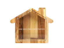 Load image into Gallery viewer, Wooden Piggy Bank House (Engraving)