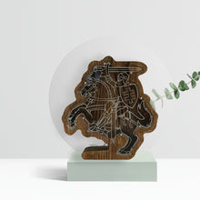Load image into Gallery viewer, Wooden Piggy Bank Lithuanian Vytis (Engraving)