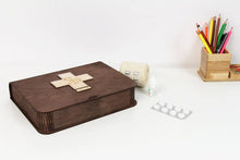 Load image into Gallery viewer, Wooden Box - Medicine Box With Sections