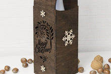 Load image into Gallery viewer, Wine bottle holder - wood wine bottle box