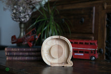 Load image into Gallery viewer, Wooden Piggy Bank Letter  (Small, A-Z, Engraving)