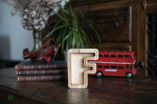 Load image into Gallery viewer, Wooden Piggy Bank Letter  (Small, A-Z, Engraving)