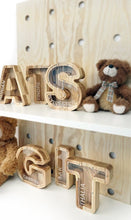 Load image into Gallery viewer, Wooden Piggy Bank Letter  (Small, A-Z, Engraving)