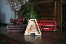 Load image into Gallery viewer, Wooden Piggy Bank Letter  (Small, A-Z, Engraving)