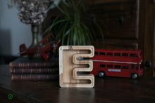 Load image into Gallery viewer, Wooden Piggy Bank Letter  (Small, A-Z, Engraving)