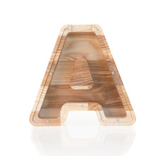 Load image into Gallery viewer, Wooden Piggy Bank Letter  (Small, A-Z, Engraving)