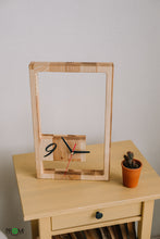 Load image into Gallery viewer, Wooden Clock - Wooden Desk Clock