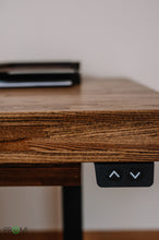 Load image into Gallery viewer, Height adjustable desk - natural wood height adjustable table