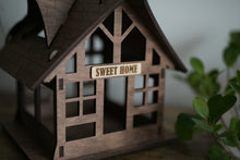 Load image into Gallery viewer, Wooden bird feeder "House"