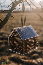Load image into Gallery viewer, Wooden bird feeder &quot;Clear&quot; with organic glass