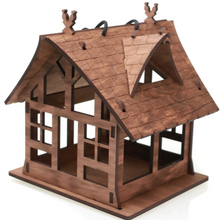 Load image into Gallery viewer, Wooden bird feeder "House"