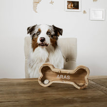 Load image into Gallery viewer, Wooden Piggy Bank Bone (M, Engraving)