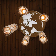 Load image into Gallery viewer, Chandelier - Wooden Pendant Lamp