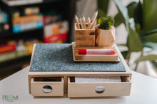 Load image into Gallery viewer, Wooden Desk Organizer - Desk Accessories
