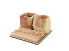 Load image into Gallery viewer, Wooden Desk Organizer - Desk Accessories
