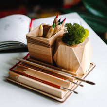 Load image into Gallery viewer, Wooden Desk Organizer - Desk Accessories