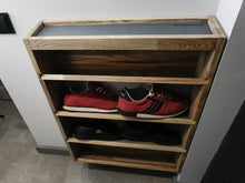 Load image into Gallery viewer, Wooden Shoe Rack, Wood Shoe Shelf