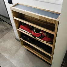 Load image into Gallery viewer, Wooden Shoe Rack, Wood Shoe Shelf