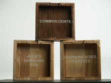 Load image into Gallery viewer, Wooden Piggy Bank Square (Engraving)