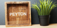 Load image into Gallery viewer, Wooden Piggy Bank Square (Square, Engraving)