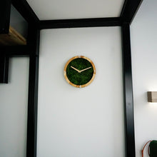 Load image into Gallery viewer, Wooden Clock - Wood Wall Clock With Natural Moss