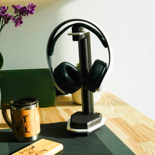 Load image into Gallery viewer, Headphones Stand - Wooden Headphones Stand