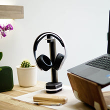 Load image into Gallery viewer, Headphones Stand - Wooden Headphones Stand