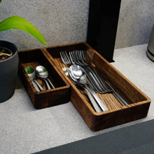Load image into Gallery viewer, Cutlery Box - Wooden Kitchen Tools Box