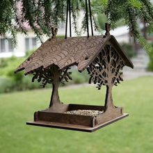 Load image into Gallery viewer, Wooden bird feeder "Oak Tree"